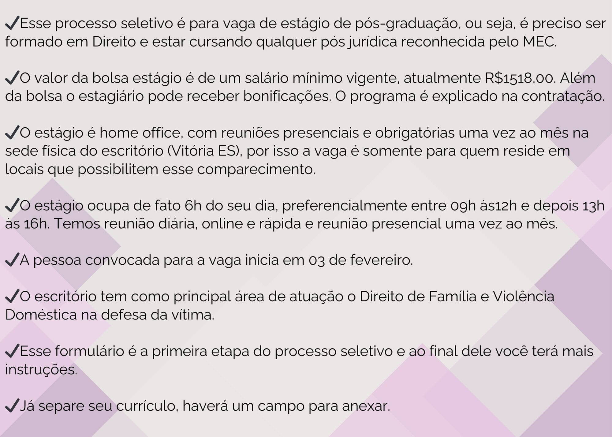 Imagem do campo Seja bem-vinda (o)!