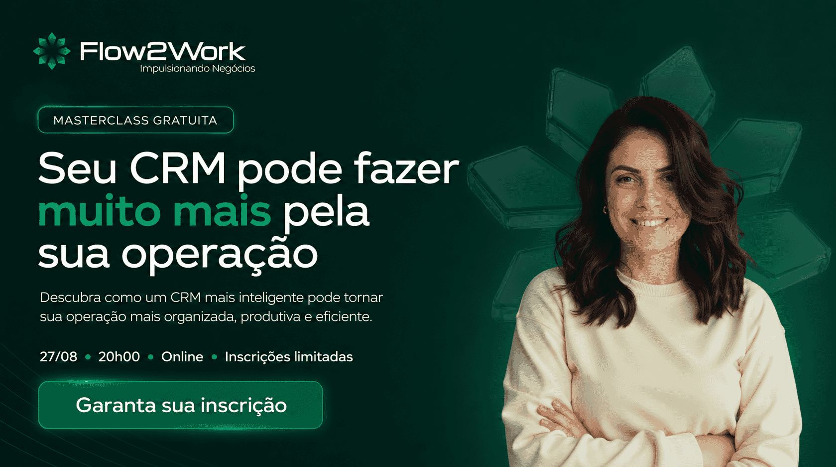 Imagem do campo Bem-vinda à Masterclass “Seu CRM pode fazer muito mais pela sua operação”!