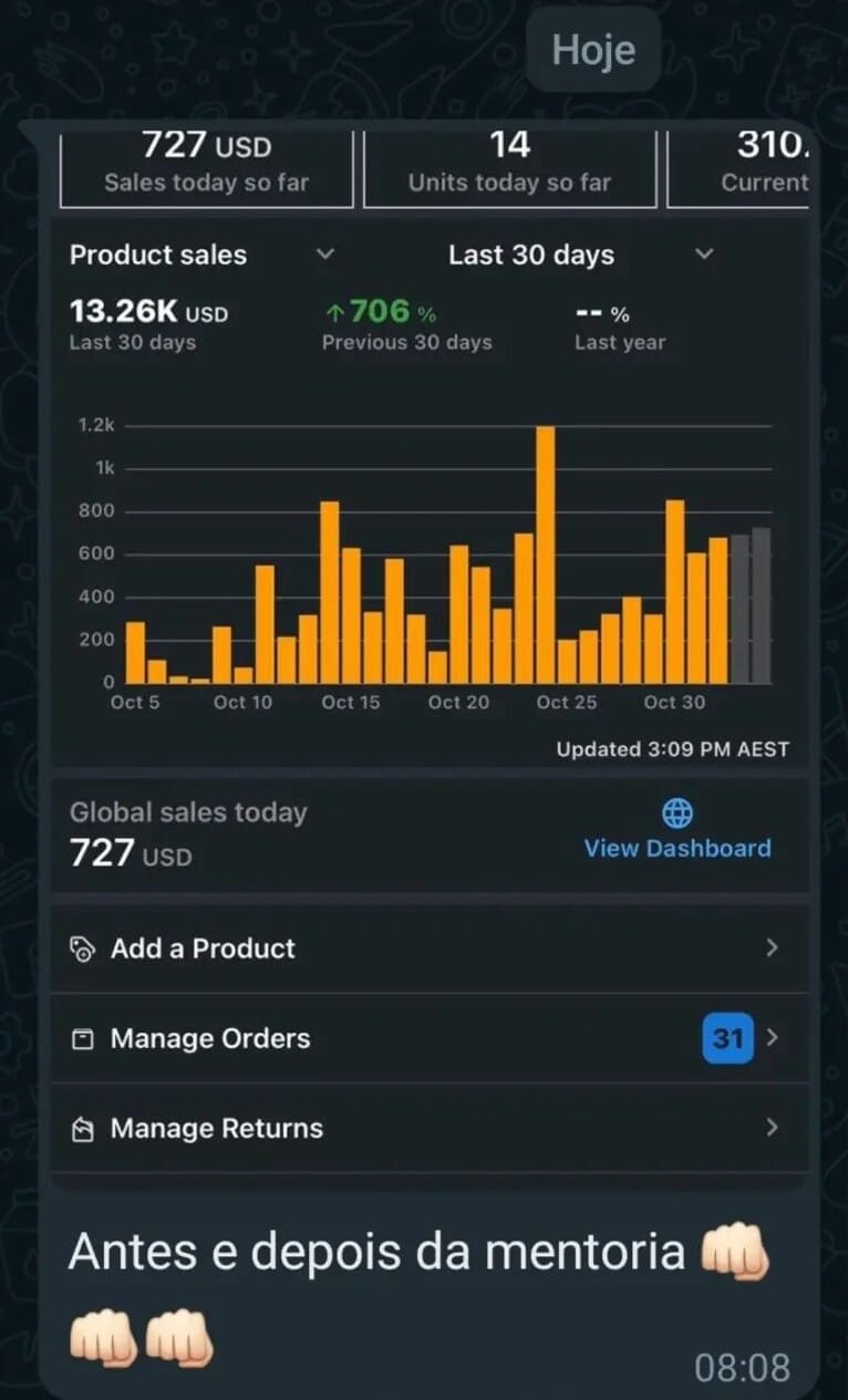 Imagem do campo Aplicação para Mentoria