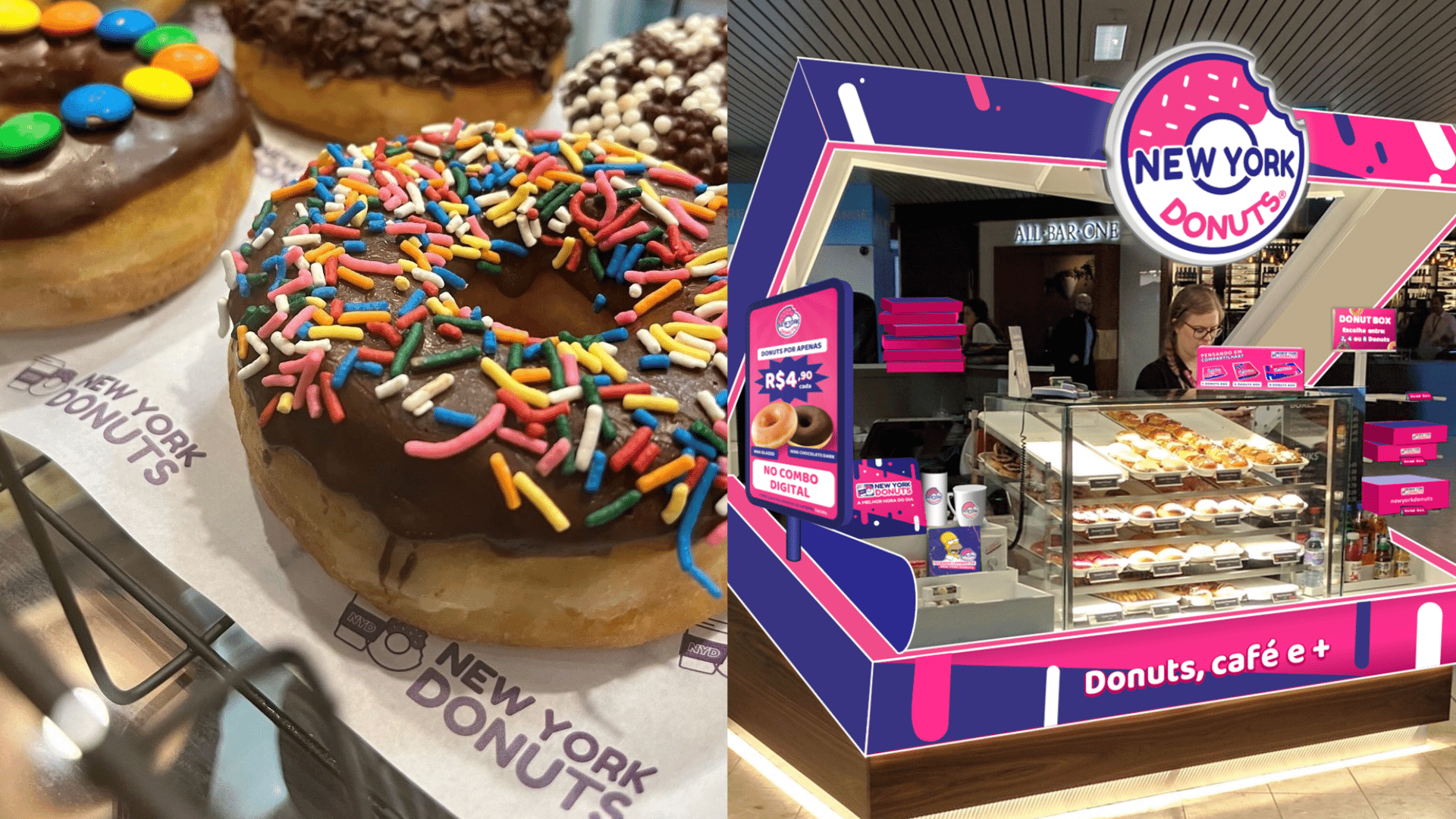 Imagem do campo Faz sentido pra você **investir** em uma **franquia _New York Donuts_**, de operação super simples, para realizar o **sonho de ter seu próprio negócio**?